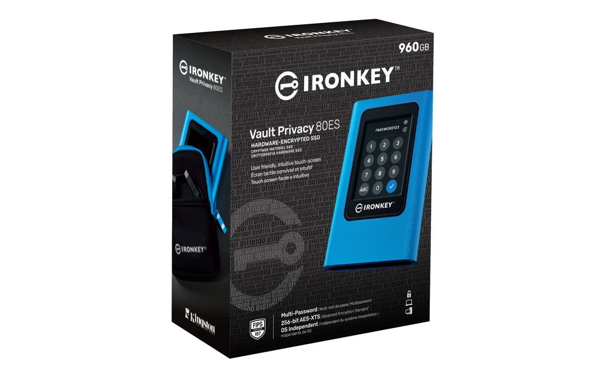 Kingston Technology IronKey Vault Privacy 80 SSD externe chiffré 960Go XTS-AES 256-bit