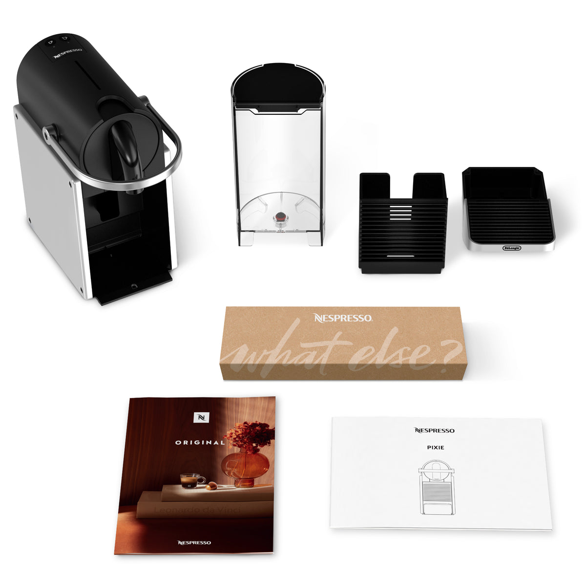 De’Longhi Pixie EN127.S Machine à café à capsules entièrement automatique, 1 L