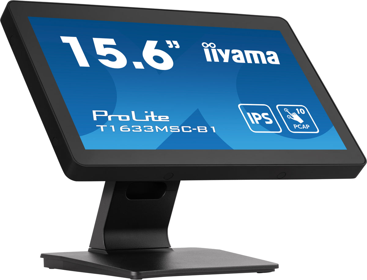 iiyama ProLite T1633MSC-B1 Écran Tactile 15.6" Full HD 1920 x 1080 LCD Noir