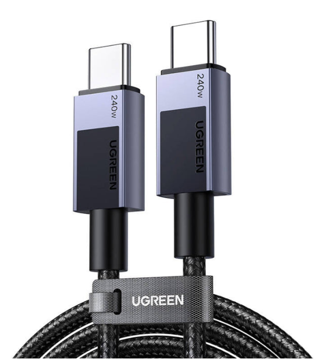 Ugreen 45068 câble USB 2 m USB C 0,48 Gbit/s 240 W Noir, Gris