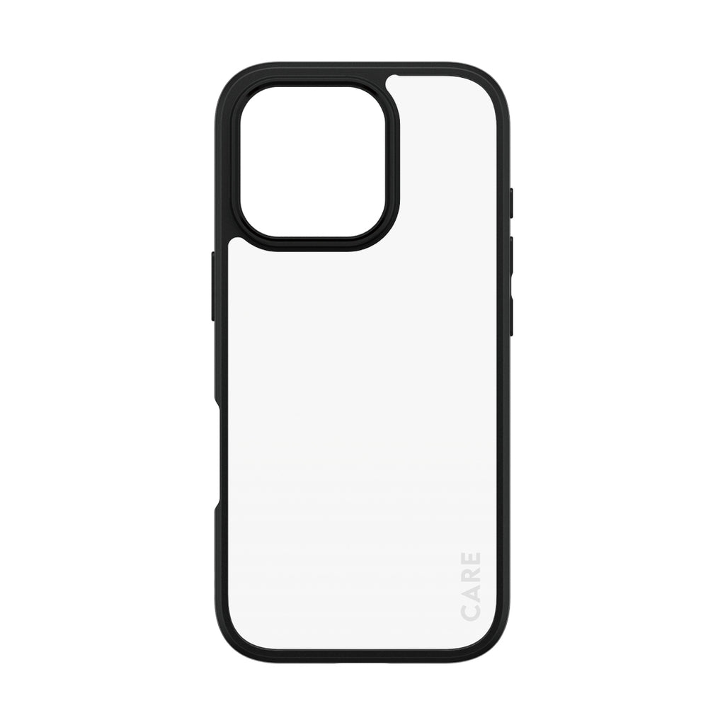 PanzerGlass CARE™ by ® Urban Combat Case Transparent w. Black Frame iPhone 16 Pro coque de protection pour téléphones portables Housse