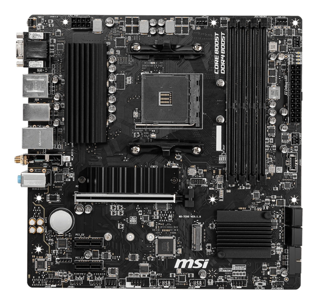 MSI B550M PRO-VDH WIFI Carte Mère AMD B550 Socket AM4 Micro ATX