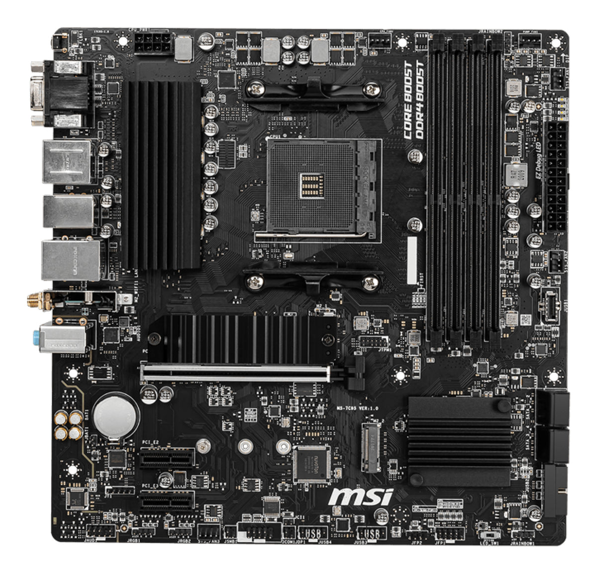 MSI B550M PRO-VDH WIFI Carte Mère AMD B550 Socket AM4 Micro ATX