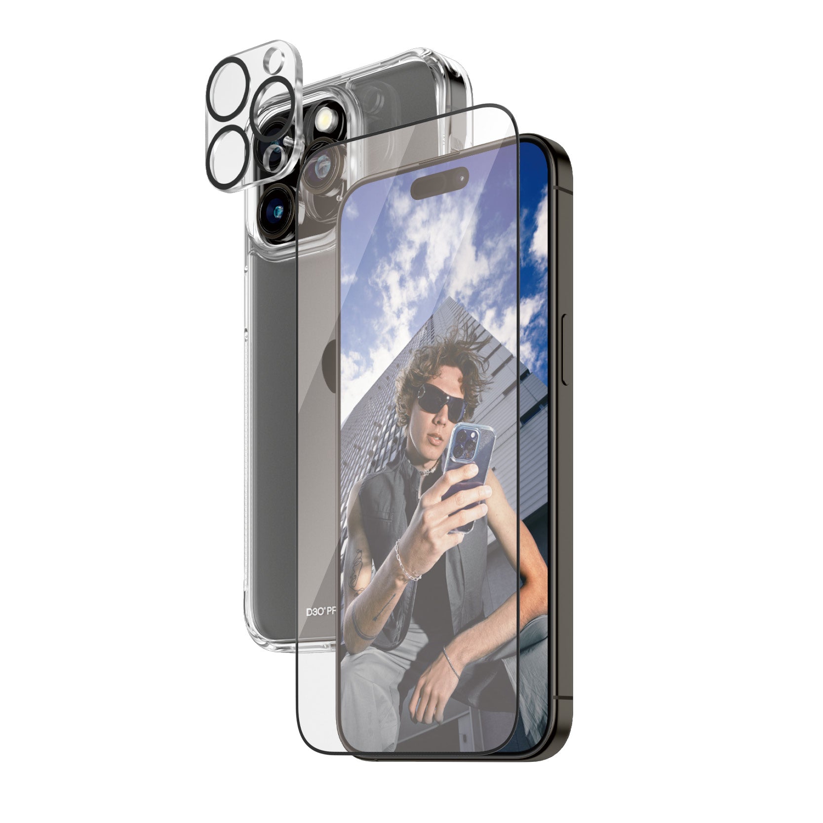 PanzerGlass ® 3-in-1 Bundle iPhone 15 Pro Max Protection d'écran transparent Apple 1 pièce(s)