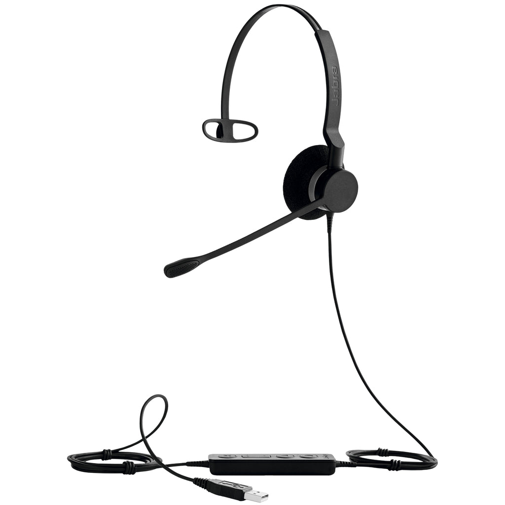 Jabra Biz 2300 2393-823-109 Casque Filaire Mono USB pour Bureau et Centre d'Appels