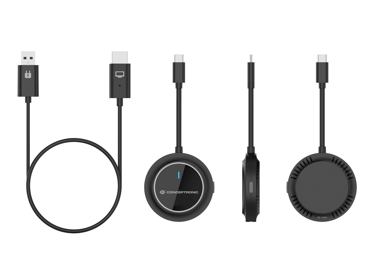 Conceptronic ATHERIC01B adaptateur d'affichage sans fil HDMI/USB Full HD Clé logicielle