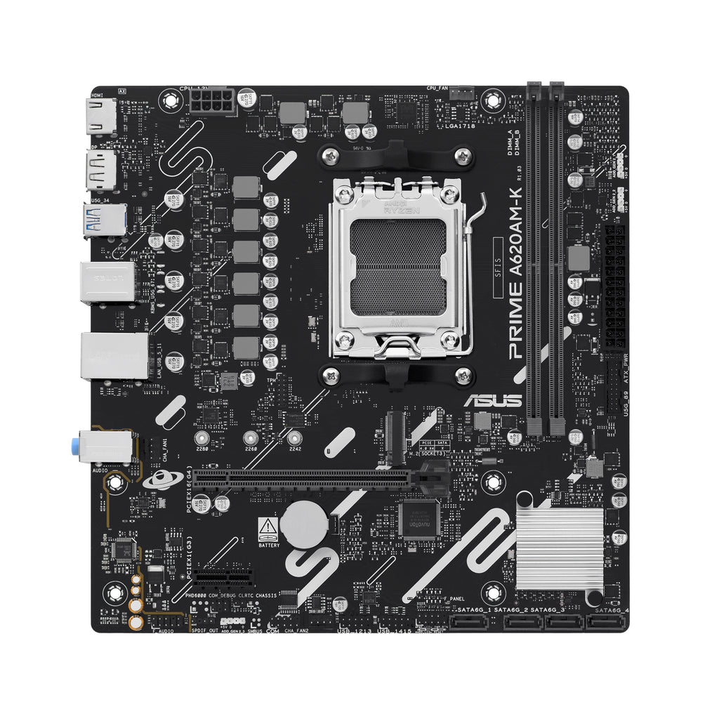 ASUS PRIME A620AM-K Carte Mère AMD A620A Socket AM5 micro ATX