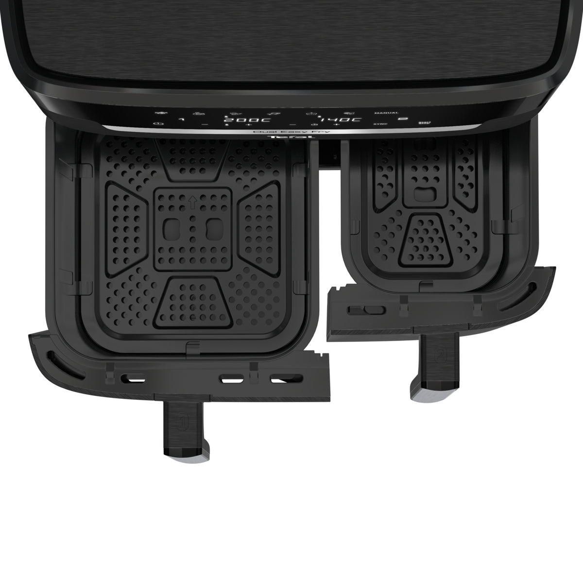 Tefal Easy Fry Dual XXL EY9428E0 friteuse Double 11 L Autonome 2020 W Friteuse d’air chaud Noir - vue 5