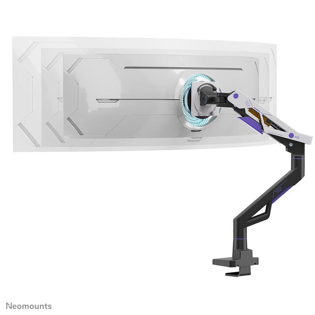 Neomounts DS70-256BL1 Support de écran à fixer gaming 24-57" - ressort à gaz - Topfix - arrêt à 180°