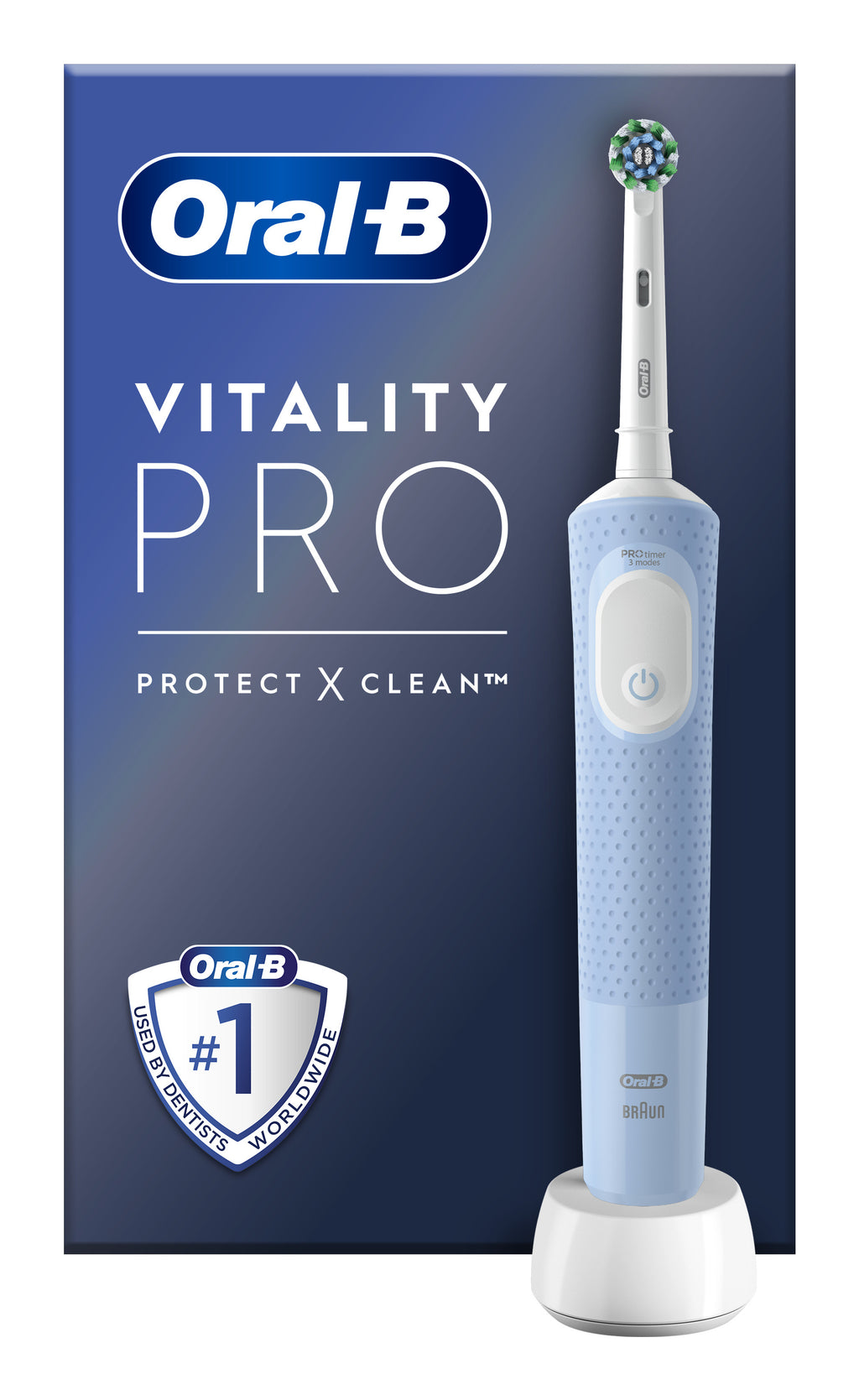 Oral-B Vitality Pro Adulte Brosse à dents rotative oscillante Gris, Blanc