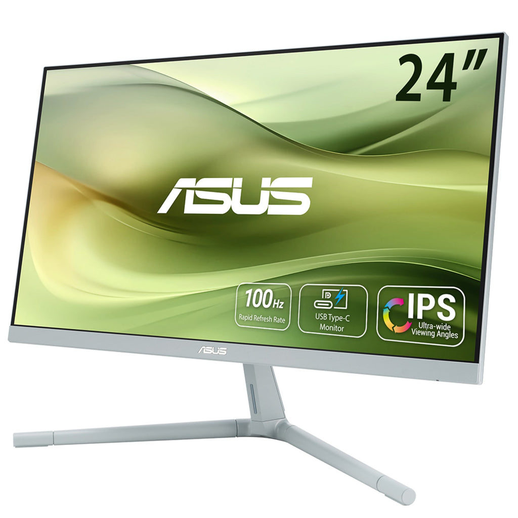 ASUS VU249CFE-G écran plat de PC 60,5 cm (23.8") 1920 x 1080 pixels Full HD LCD Vert, Gris