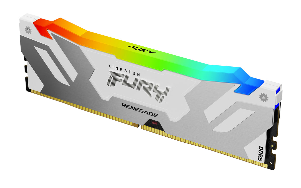 Kingston Technology FURY Renegade RGB 64Go 6400MT/s DDR5 CL32 DIMM (Kit de 2) Blanc XMP