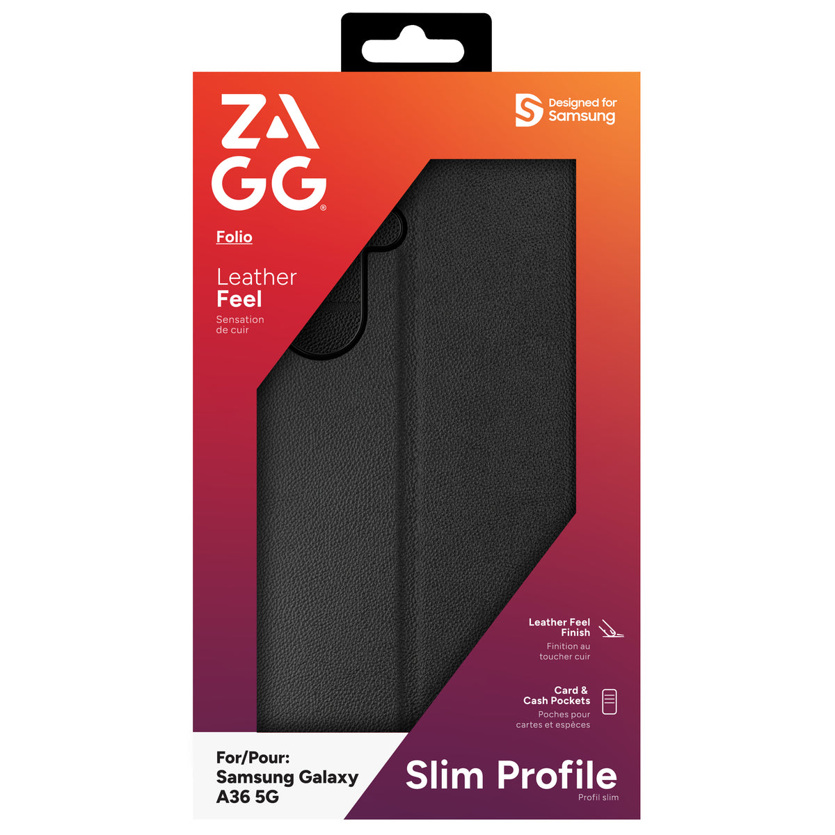ZAGG Folio coque de protection pour téléphones portables 17 cm (6.7") Noir - vue 6