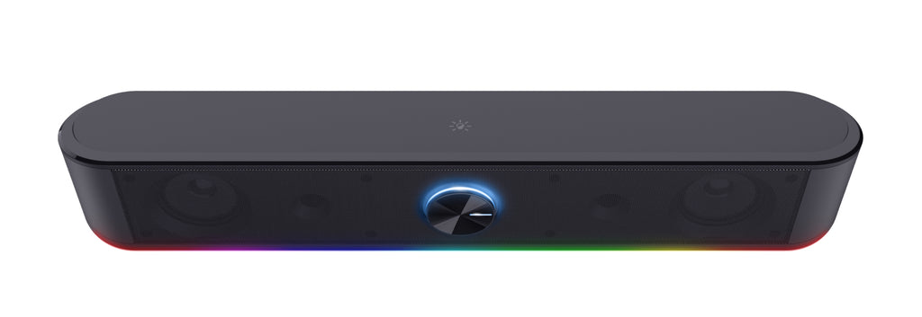 Trust GXT 619 Thorne Barre de Son Gaming RGB, 2.0 Canaux, 12W RMS, Noir
