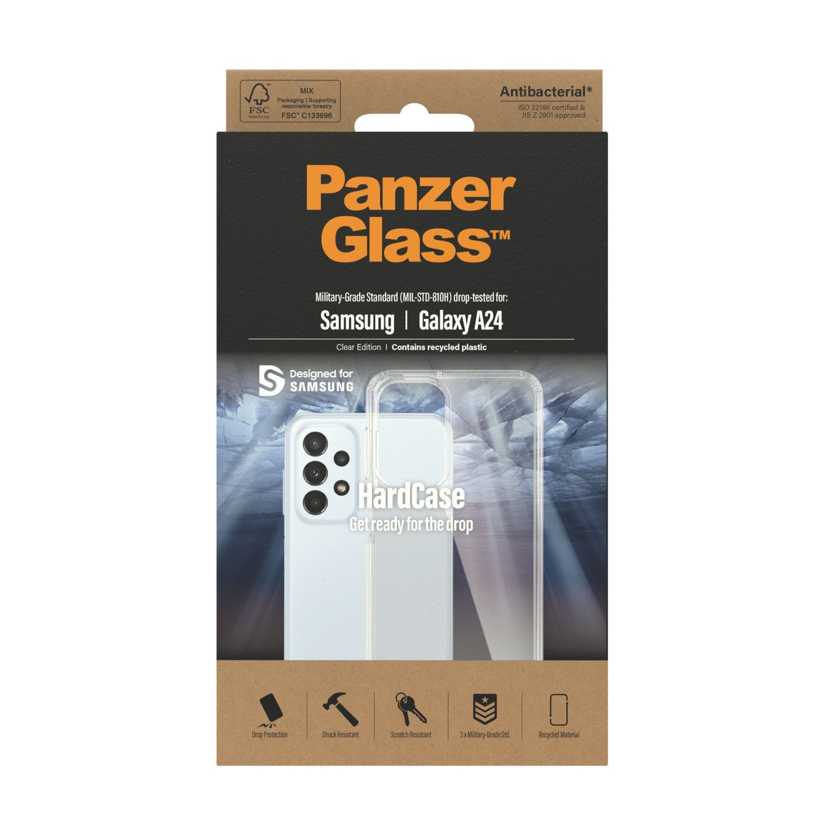 PanzerGlass PanzerGlass ® HardCase Transparent Samsung Galaxy A24 coque de protection pour téléphones portables Housse