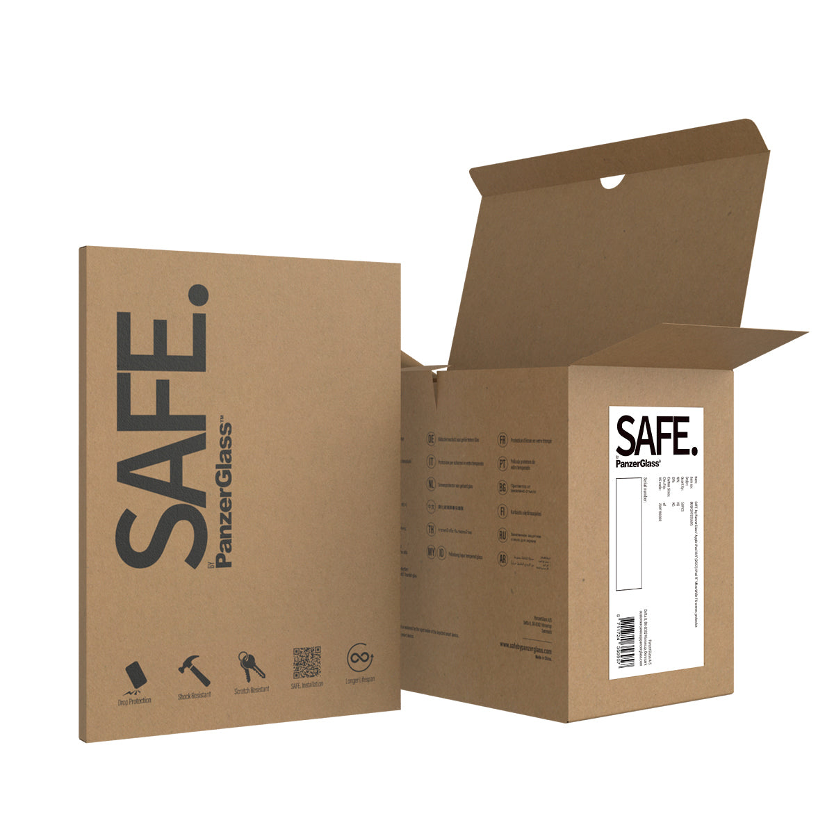 PanzerGlass SAFE. Protection d'écran Ultra-Wide Fit pour iPad Air 11" (2024-2026), iPad 11" (2025) et iPad 10.9" (2022),