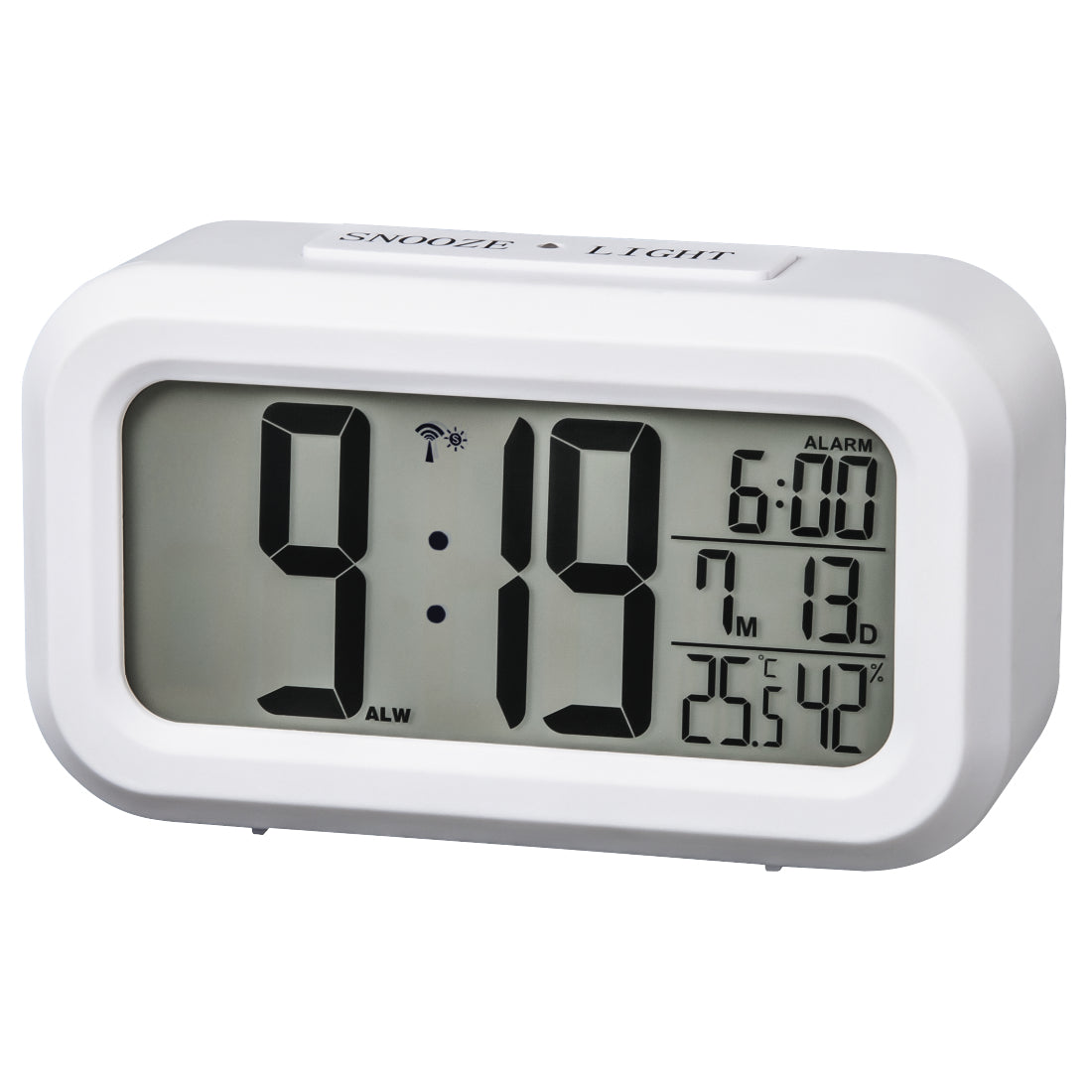 Hama RC 660 Réveil numérique Blanc