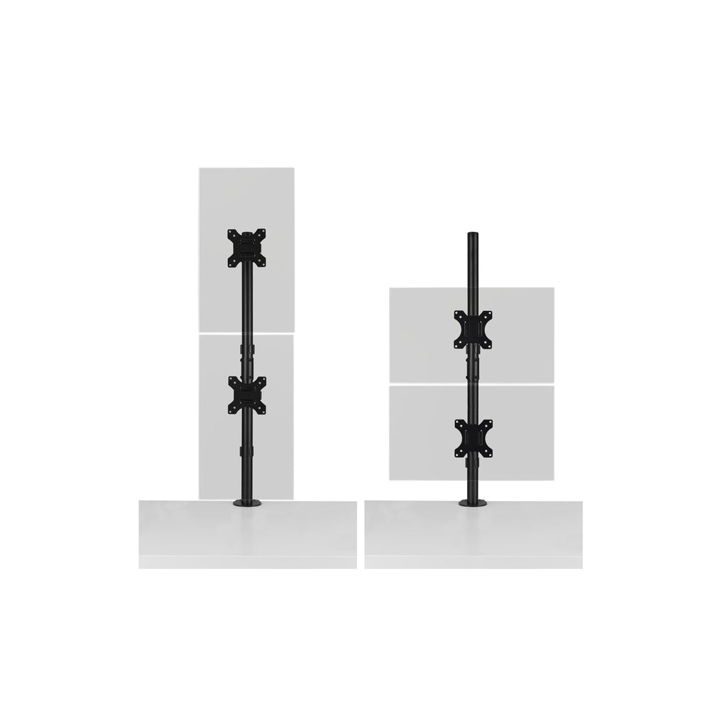 Kensington Bras pour 2 Écrans Superposés, Support Double Vertical VESA 75/100