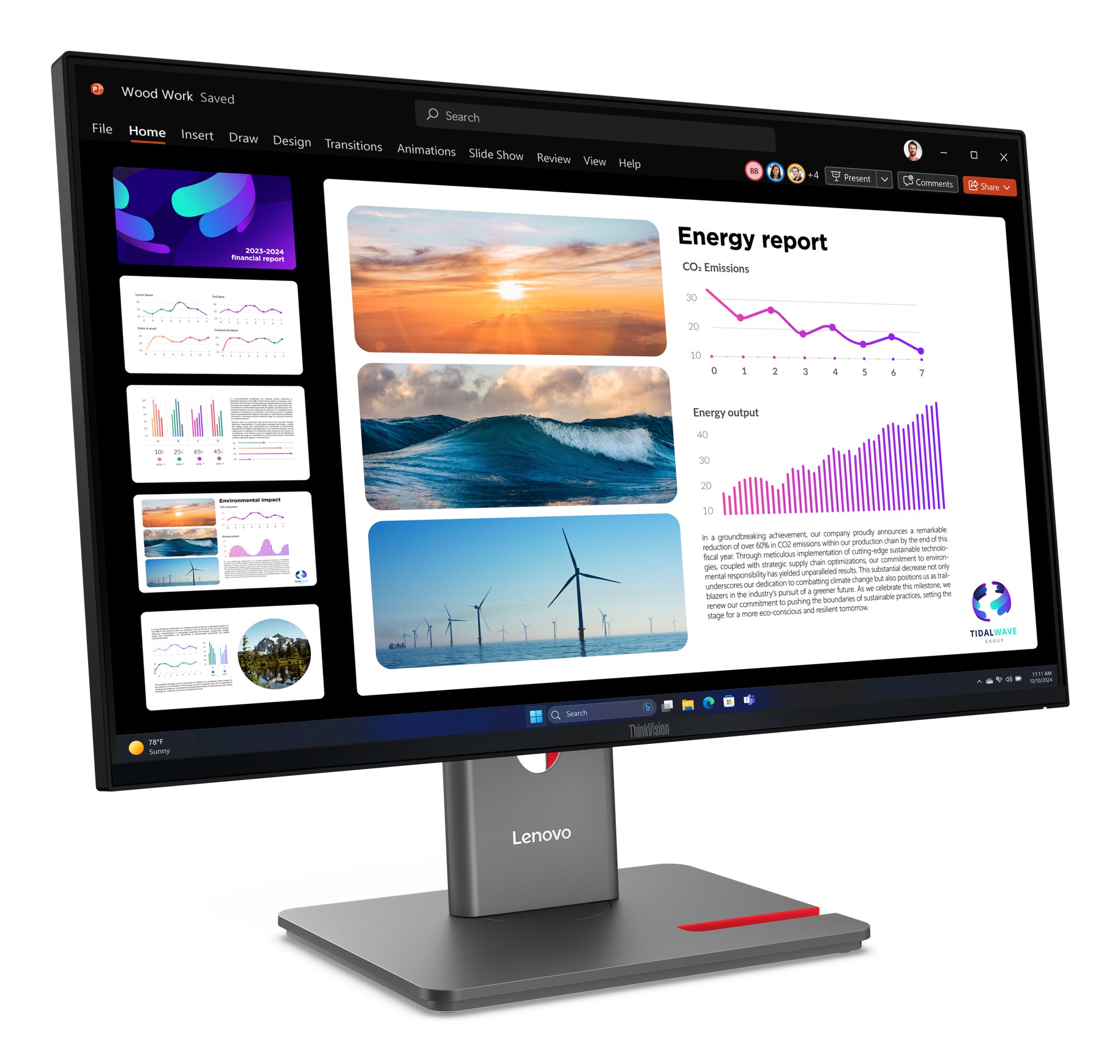 Lenovo ThinkVision P24Q-40 Moniteur