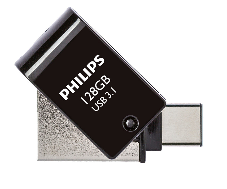 Philips FM12DC152B/00 lecteur USB flash 128 Go USB Type-A 3.2 Gen 1 (3.1 Gen 1) Noir, Argent