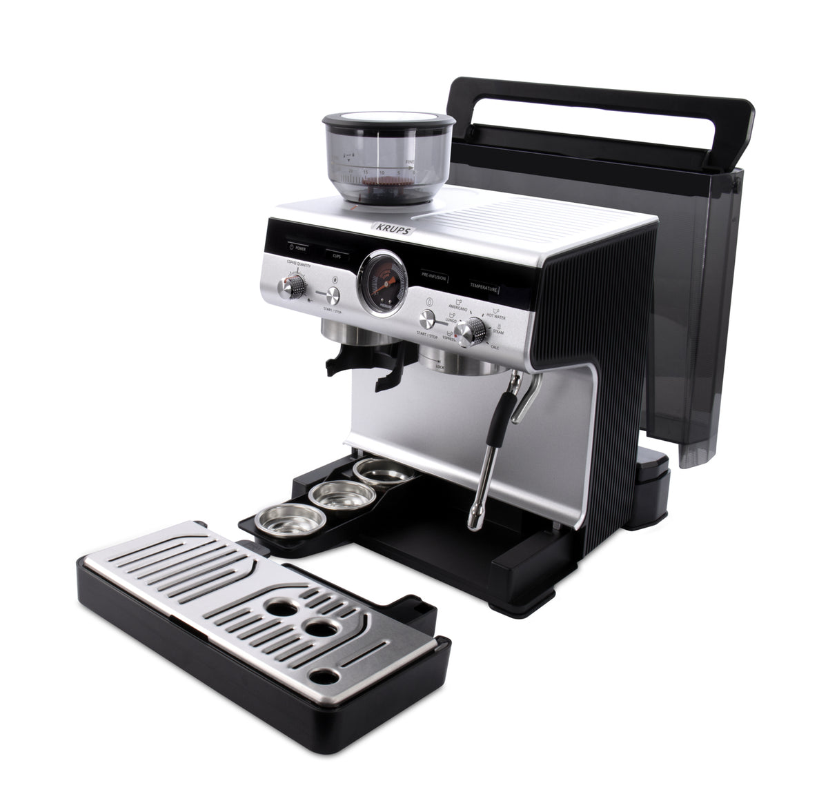 Krups Precision XP801T10 Machine à Café Expresso Semi-Automatique, 3 L