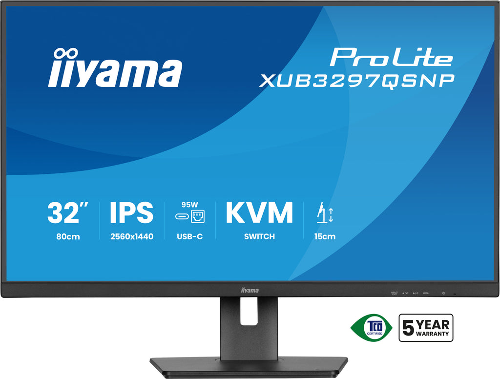 iiyama ProLite XUB3297QSNP-B1 Écran PC 32" Quad HD LED Noir