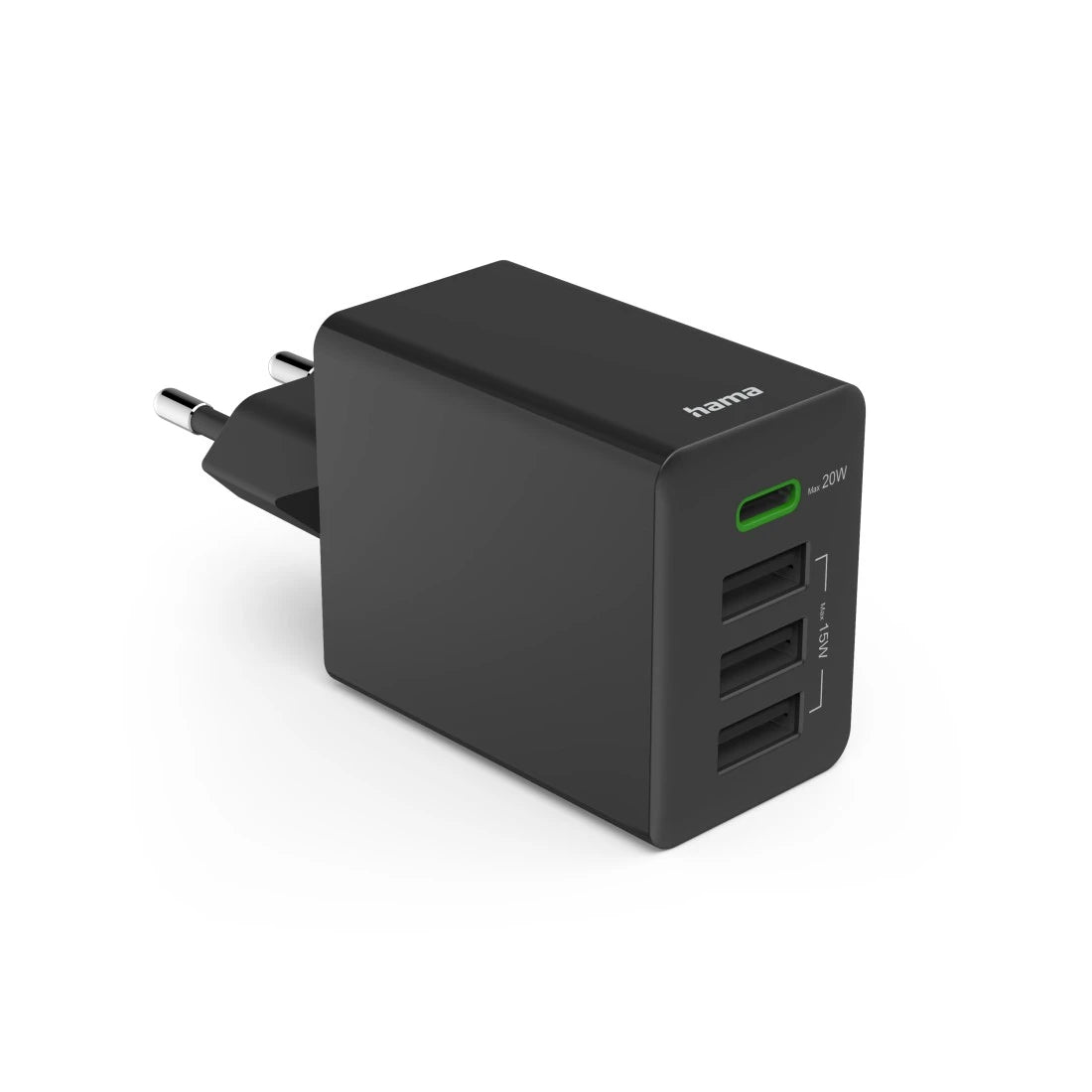 Hama 00201990 chargeur d'appareils mobiles Casque, Chargeur électrique, Smartphone, Tablette Noir Secteur Charge rapide Intérieure