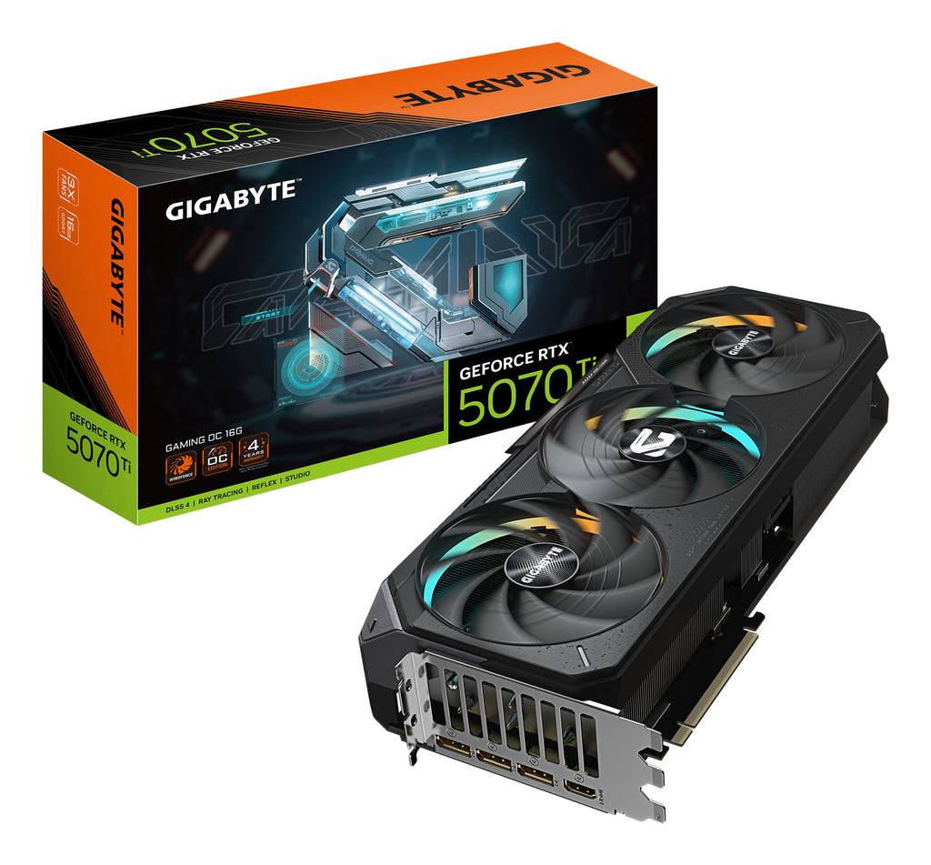 GIGABYTE GeForce RTX 5070 Ti GAMING OC 16G, 16 Go GDDR7, PCI-E 5.0, 2588 MHz, GV-N507TGAMING OC-16GD
