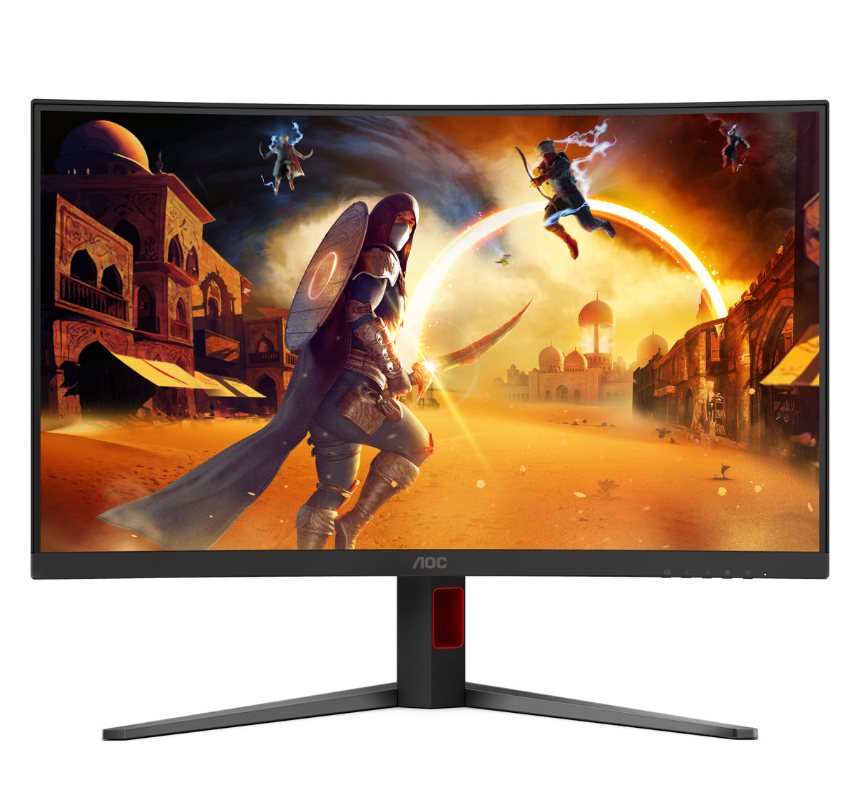 AOC G4 C32G4Z Écran PC Courbe 31.5" Full HD 1920 x 1080 LCD Noir et Rouge