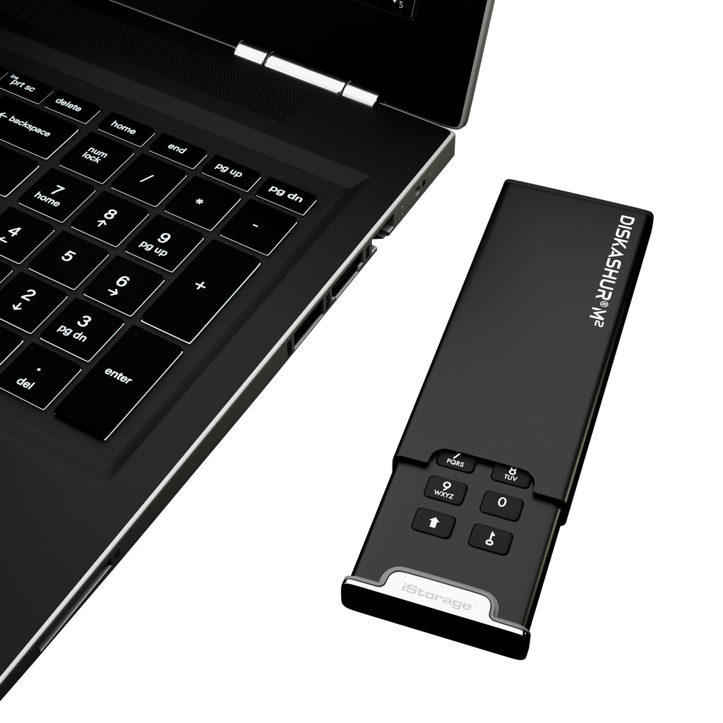 iStorage diskAshur M2 PIN 2 To USB Type-A / USB Type-C 3.2 Gen 1 (3.1 Gen 1) Noir - vue 3