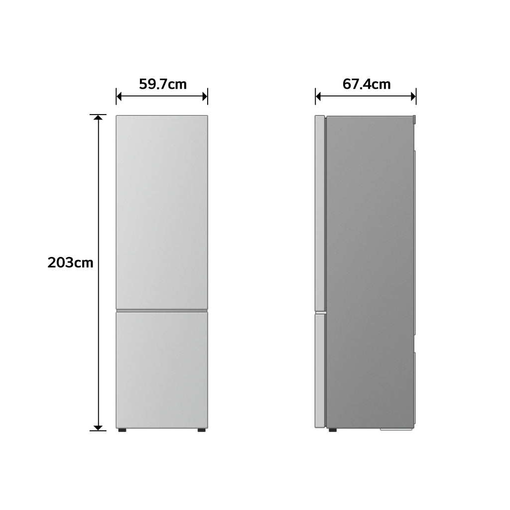 LG GBBS726BEV Pose libre 375 L Noir