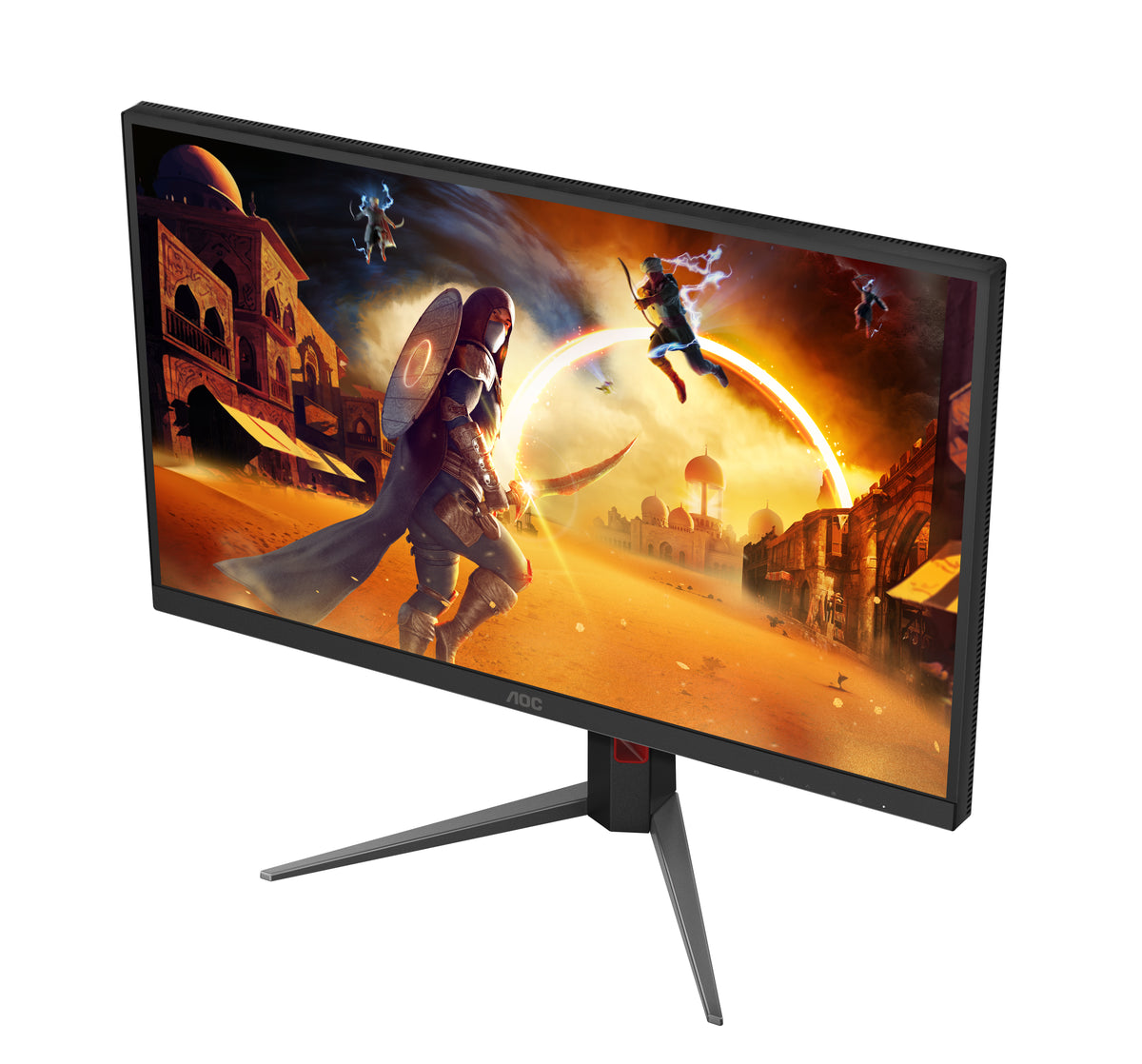 AOC G4 U27G4XM Écran Gaming 27" 4K UHD MiniLED 3840 x 2160 pixels, 160Hz, 1ms, Noir et Rouge