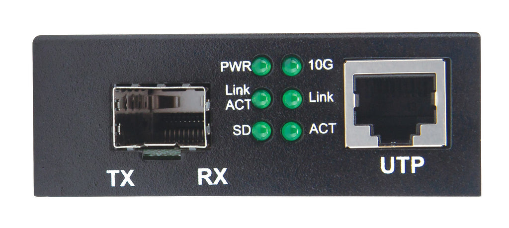 Intellinet 508193 Convertisseur de Support Réseau 10 Gbps Noir