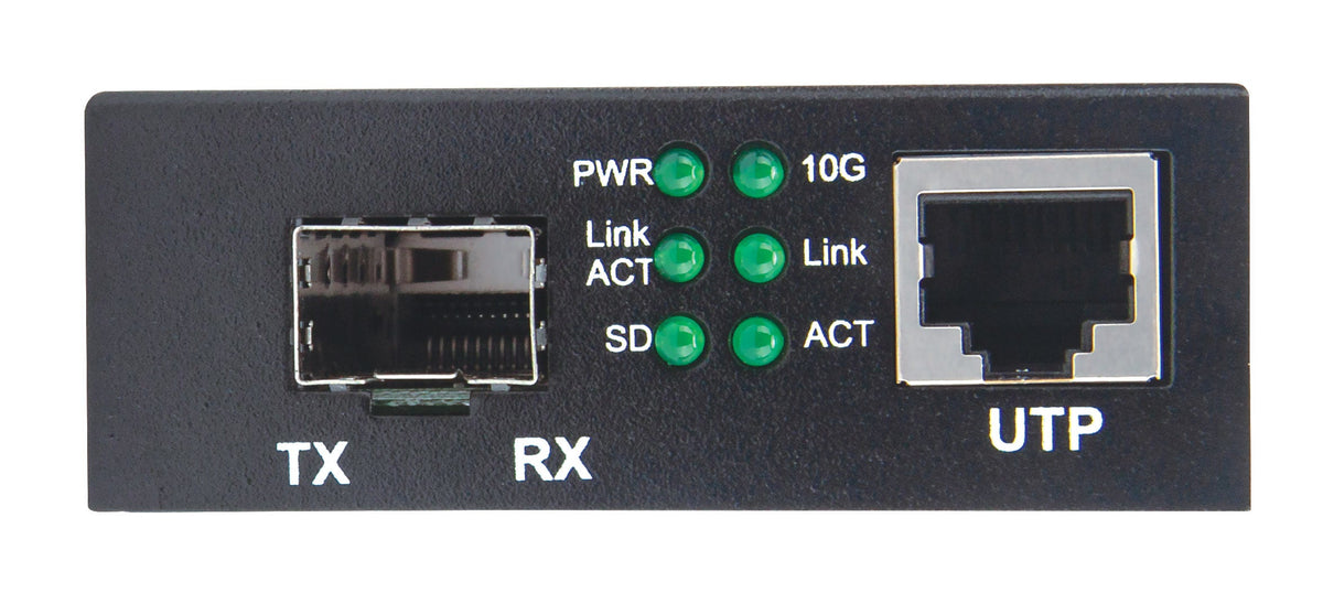 Intellinet 508193 Convertisseur de Support Réseau 10 Gbps Noir