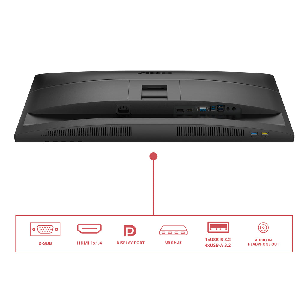 AOC 27E4U écran plat de PC 68,6 cm (27") 1920 x 1080 pixels Full HD LED Noir