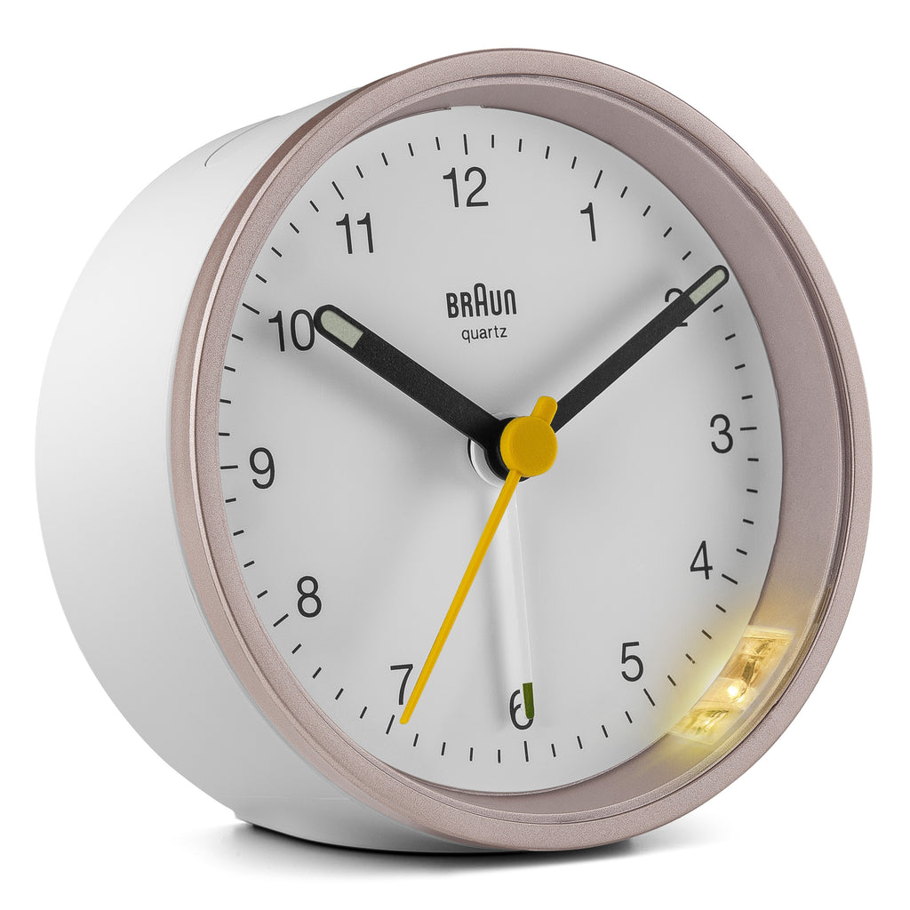 Braun BC12 Réveil à quartz Rose, Blanc