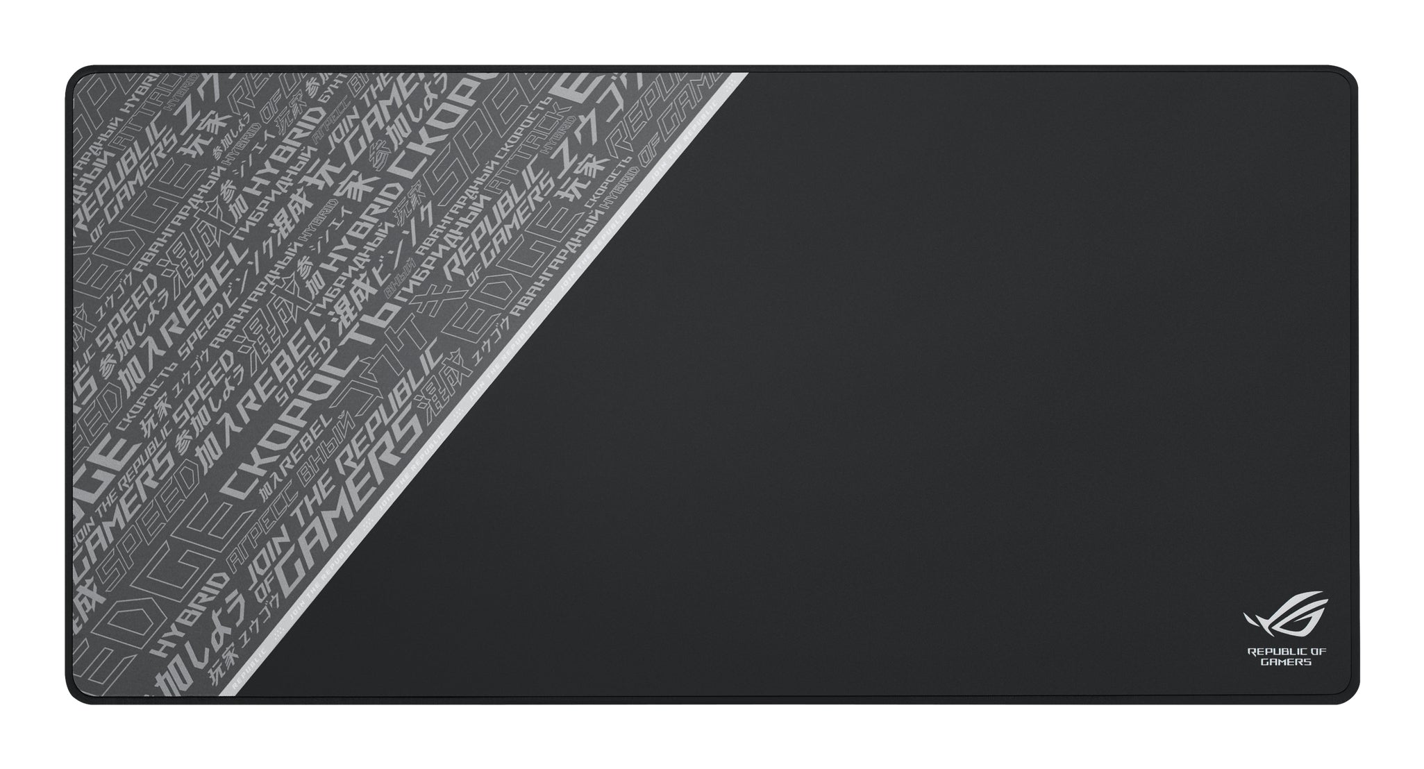 ASUS ROG Sheath BLK LTD Tapis de souris de jeu Noir, Gris, Blanc