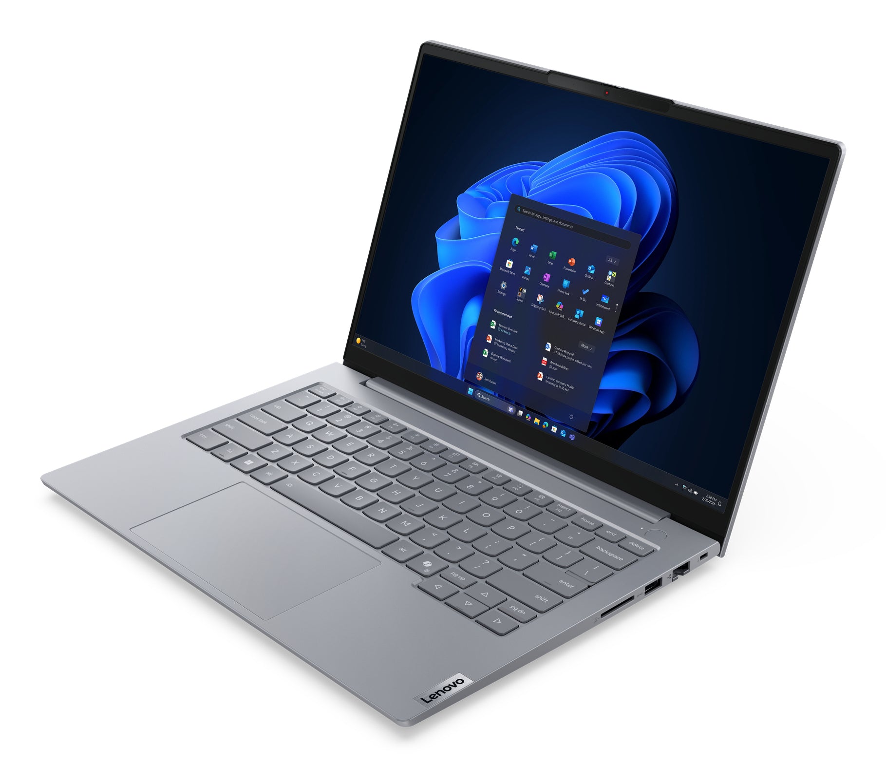 Lenovo ThinkBook 14 G9 AHP AMD Ryzen™ 7 250 Ordinateur portable 35,6 cm (14") WUXGA 16 Go DDR5-SDRAM 512 Go SSD Wi-Fi 7 (802.11be) Windows 11 Pro Nordique Gris