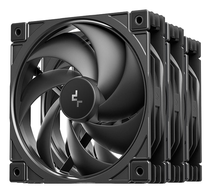 DeepCool FD12 V2 Kabinetblæser 3-pack Sort 120 mm