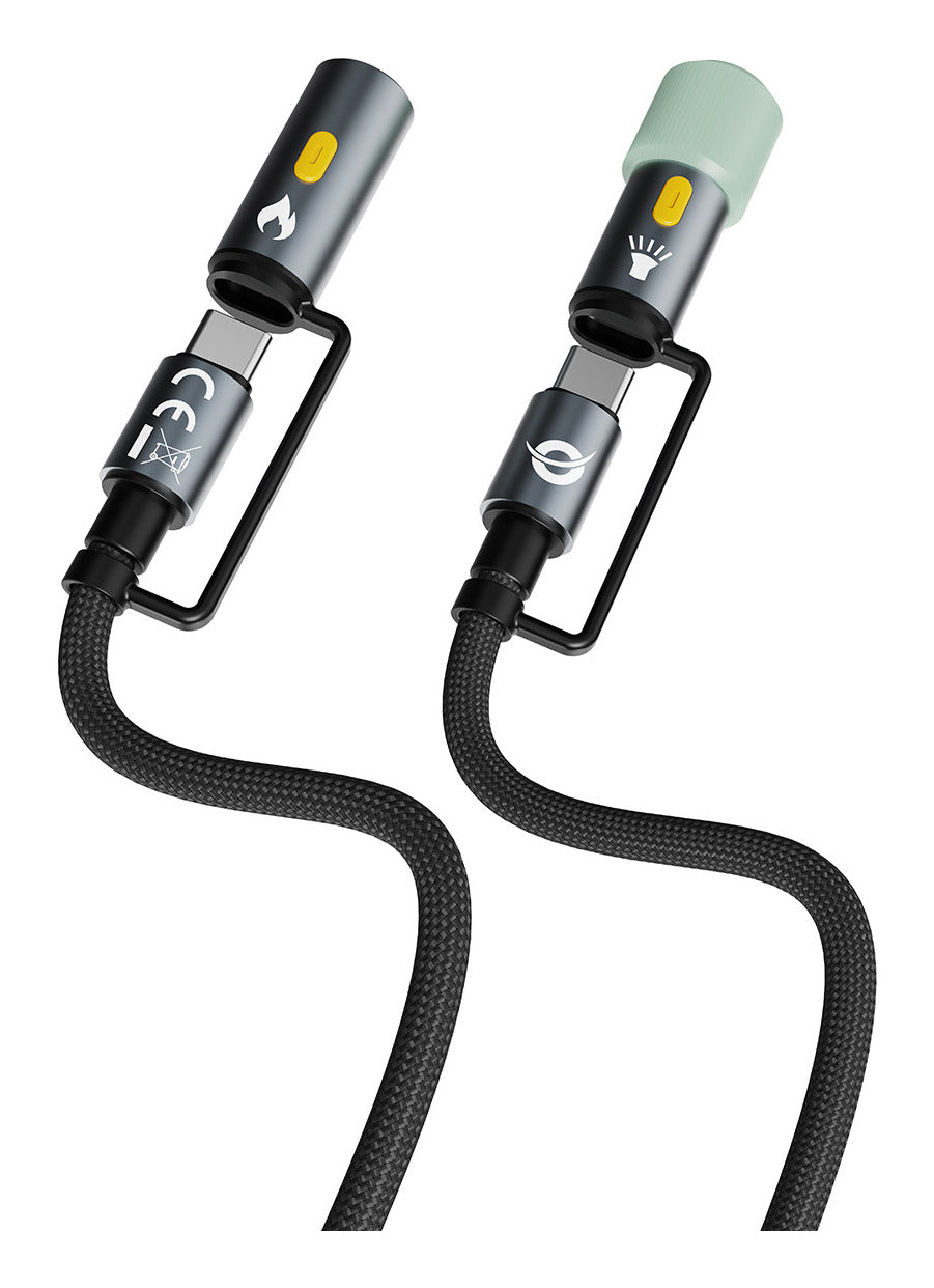 Conceptronic ETTA10B15 câble USB USB 2.0 1,5 m USB C 0,48 Gbit/s 60 W Noir