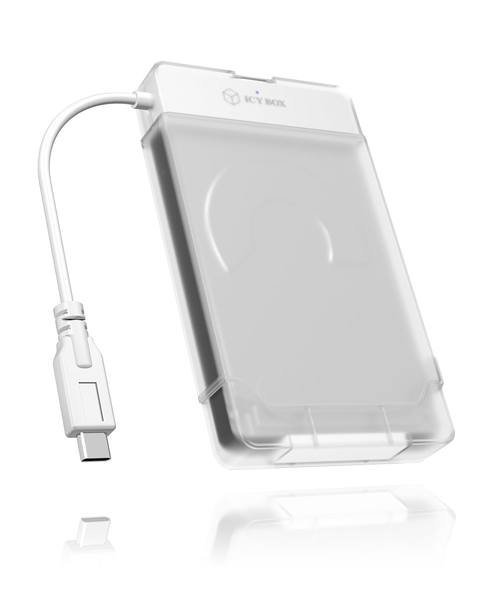 ICY BOX IB-AC703-C Boîtier disque dur/SSD Translucide, Blanc 2.5" - vue 2