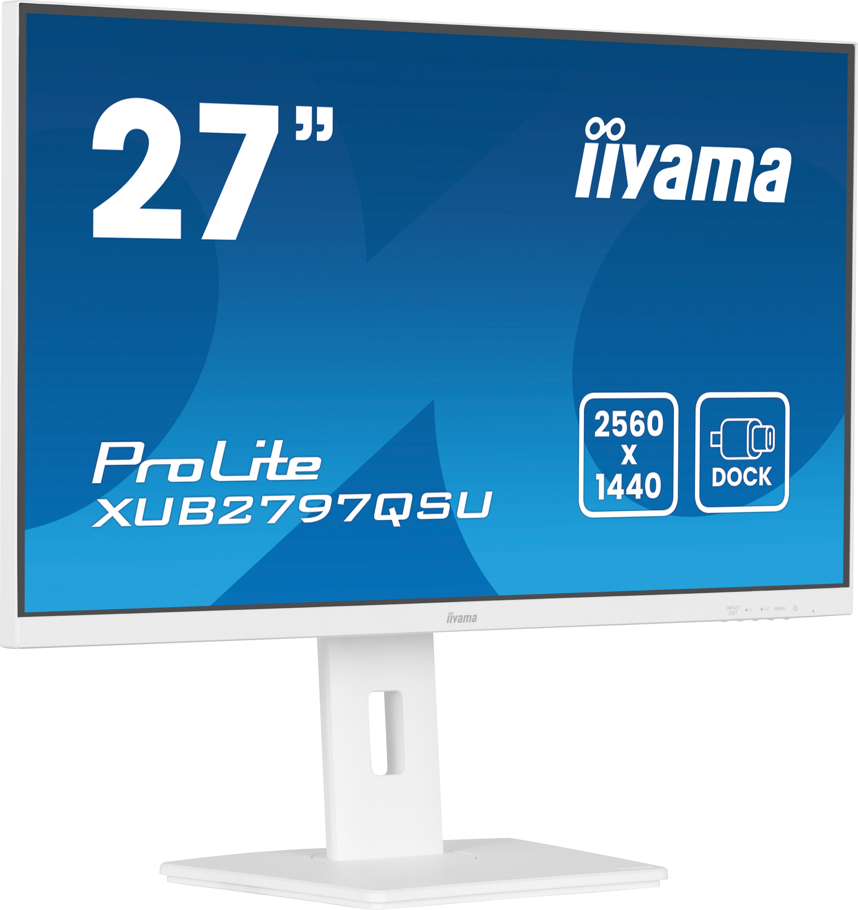 iiyama ProLite XUB2797QSU-W2 écran plat de PC 68,6 cm (27") 2560 x 1440 pixels Quad HD LED Blanc