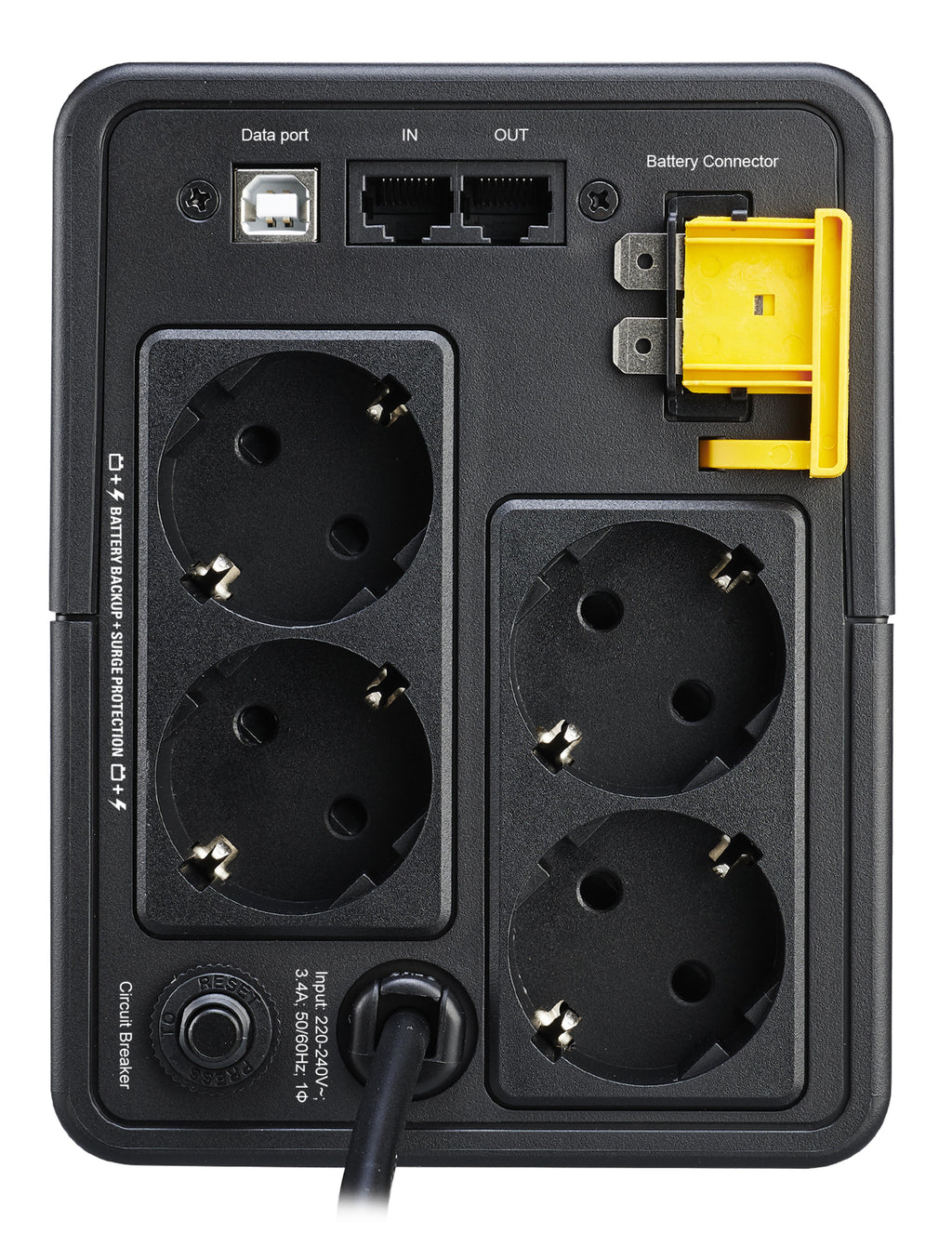APC BX750MI-GR Onduleur Line-Interactive 0,75 kVA 410 W, 4 Prises CA