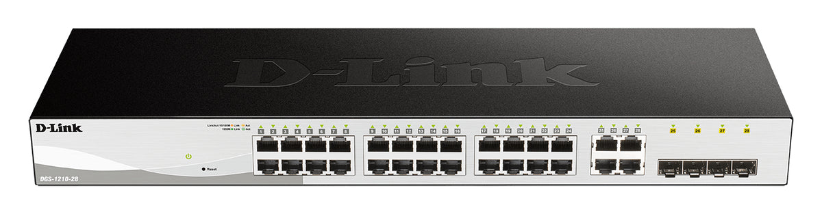 D-Link DGS-1210-28 Switch Géré L2/L2+ 1U Noir