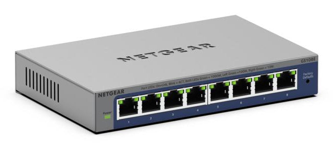NETGEAR Plus GS108Ev4 Switch 8-porte Gigabit Ethernet - vue 2