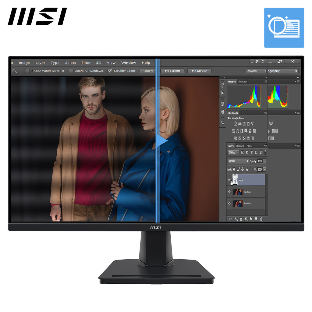 MSI Pro MP245G écran plat de PC 60,5 cm (23.8") 1920 x 1080 pixels Full HD LCD Noir