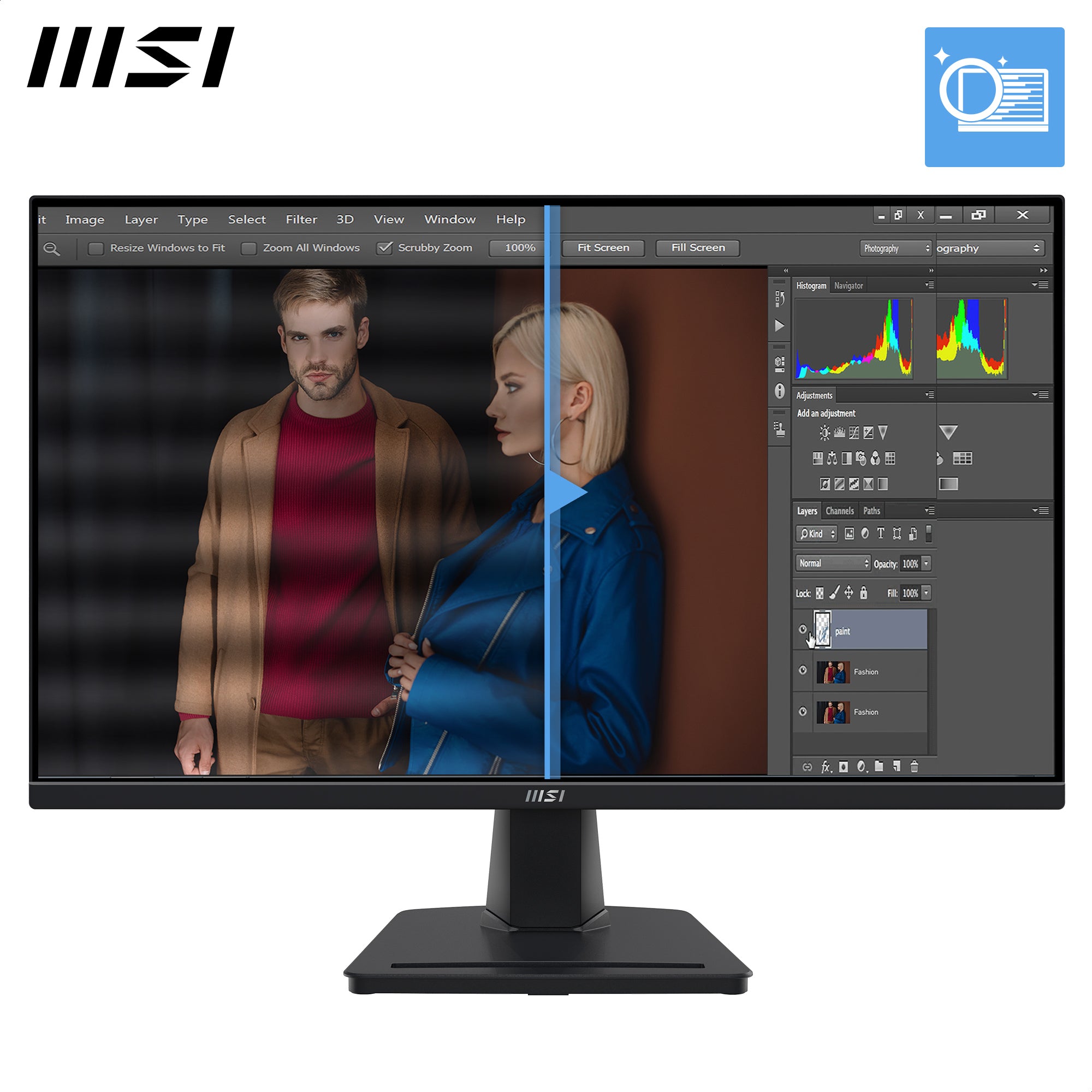 MSI Pro MP245G écran plat de PC 60,5 cm (23.8") 1920 x 1080 pixels Full HD LCD Noir