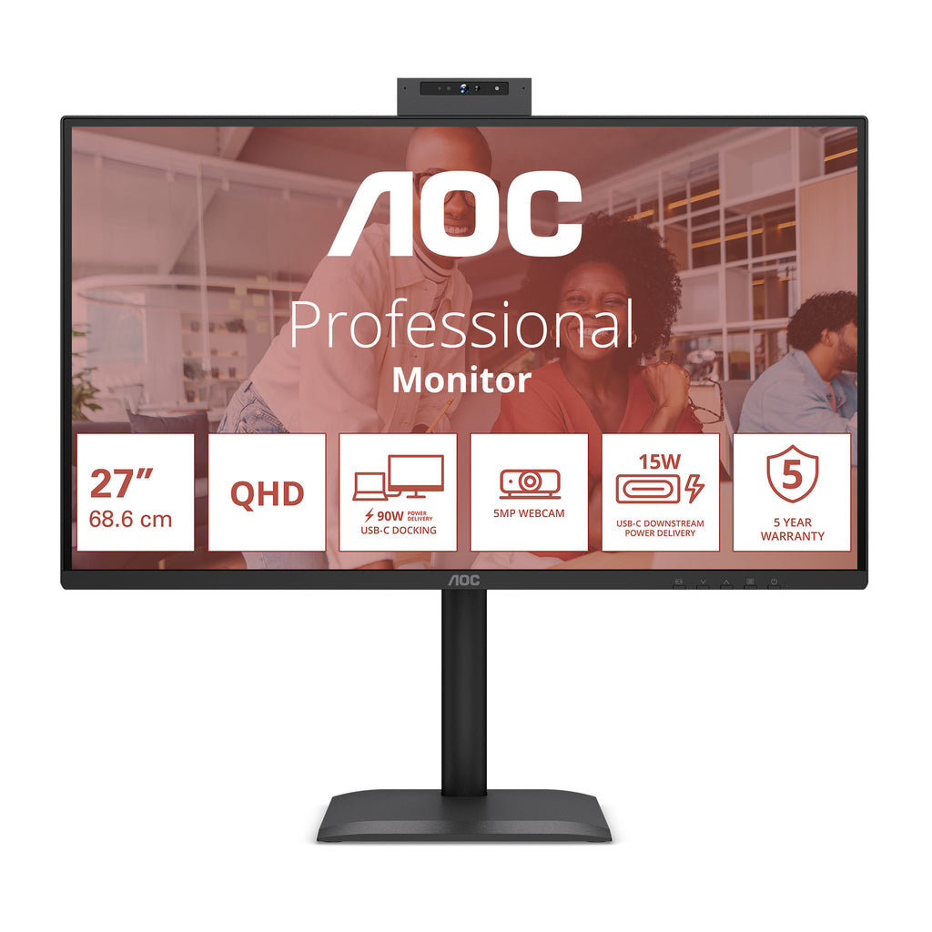 AOC Q27E4CW écran plat de PC 68,6 cm (27") 2560 x 1440 pixels Quad HD LCD Noir