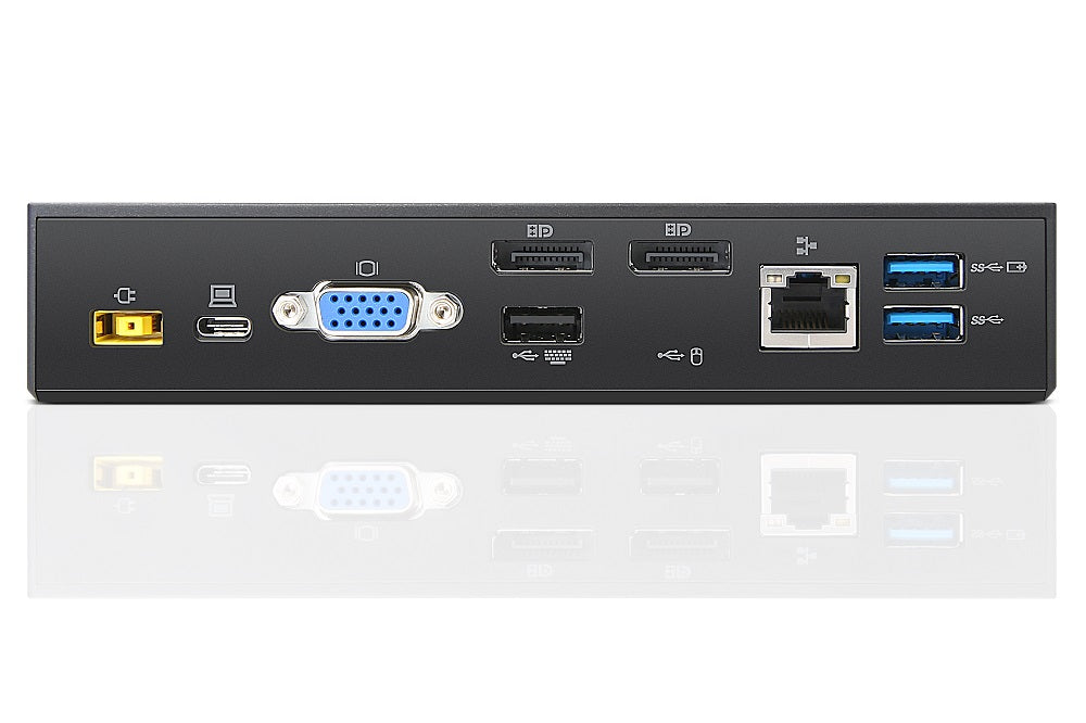 Lenovo 40A90090DK station d'accueil Avec fil USB 3.2 Gen 1 (3.1 Gen 1) Type-C Noir