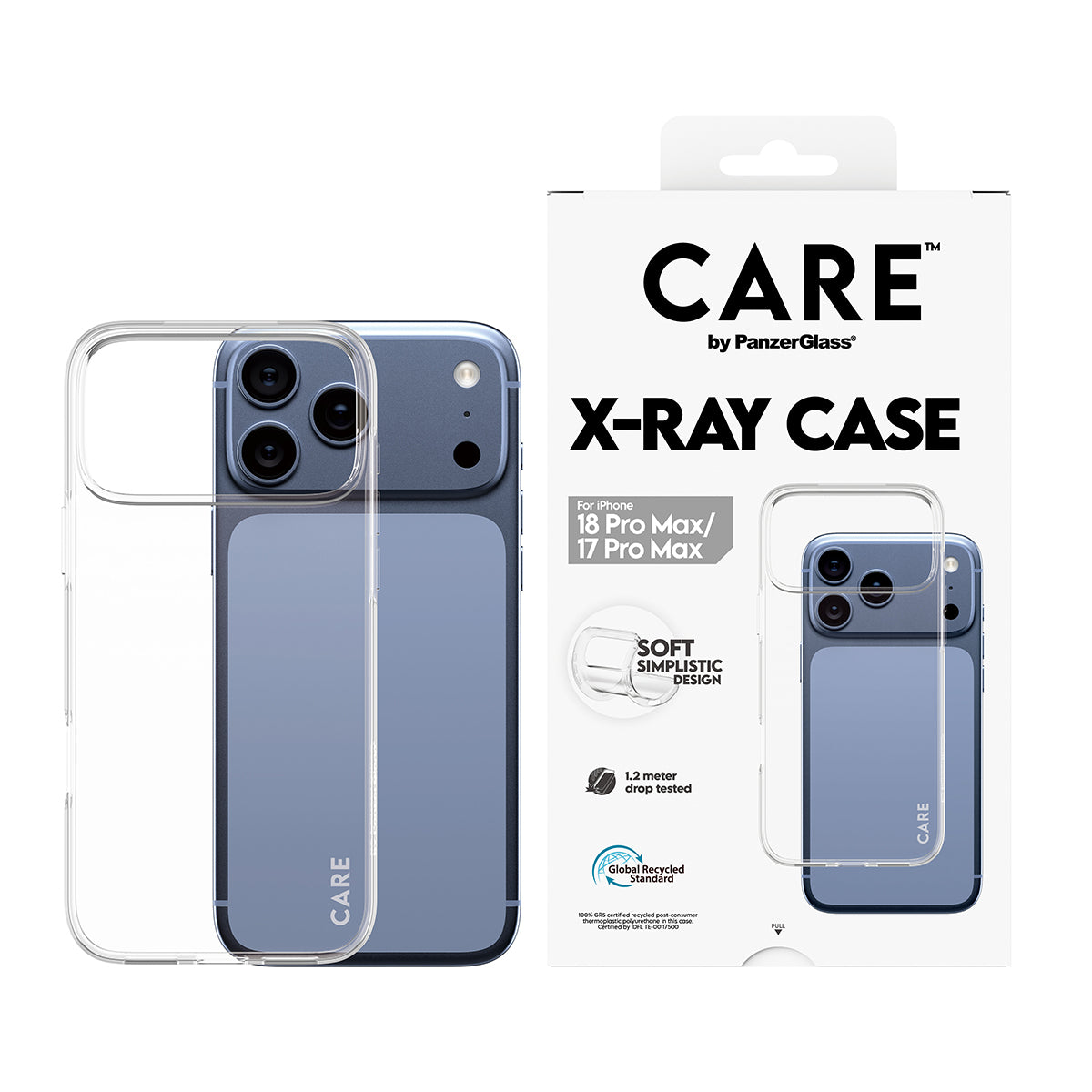 PanzerGlass CARE™ by ® X-Ray Case iPhone 2026 Pro Max | 17 Pro Max coque de protection pour téléphones portables Housse 